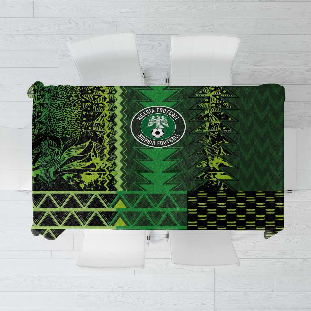 Nigeria Football Tablecloth The Naija-Tribal Sporty Style - African Pride