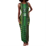 Custom Nigeria Football Tank Maxi Dress The Naija-Tribal Sporty Style - African Pride