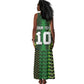 Custom Nigeria Football Tank Maxi Dress The Naija-Tribal Sporty Style - African Pride