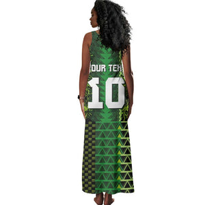 Custom Nigeria Football Tank Maxi Dress The Naija-Tribal Sporty Style - African Pride