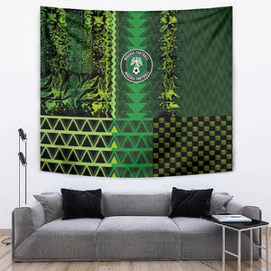 Nigeria Football Tapestry The Naija-Tribal Sporty Style - African Pride