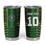 Custom Nigeria Football Tumbler Cup The Naija-Tribal Sporty Style - African Pride
