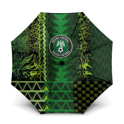 Nigeria Football Umbrella The Naija-Tribal Sporty Style - African Pride