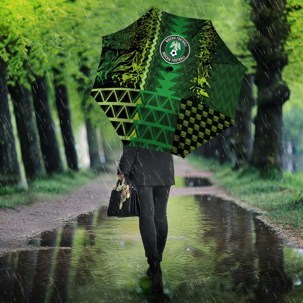 Nigeria Football Umbrella The Naija-Tribal Sporty Style - African Pride
