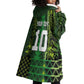 Custom Nigeria Football Wearable Blanket Hoodie The Naija-Tribal Sporty Style - African Pride