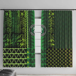 Nigeria Football Window Curtain The Naija-Tribal Sporty Style - African Pride