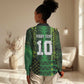 Custom Nigeria Football Women Casual Shirt The Naija-Tribal Sporty Style - African Pride
