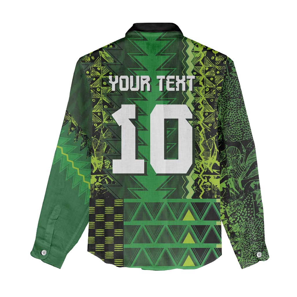Custom Nigeria Football Women Casual Shirt The Naija-Tribal Sporty Style - African Pride
