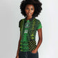 Custom Nigeria Football Women Polo Shirt The Naija-Tribal Sporty Style - African Pride