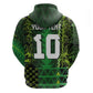 Custom Nigeria Football Zip Hoodie The Naija-Tribal Sporty Style - African Pride