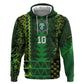 Custom Nigeria Football Zip Hoodie The Naija-Tribal Sporty Style - African Pride