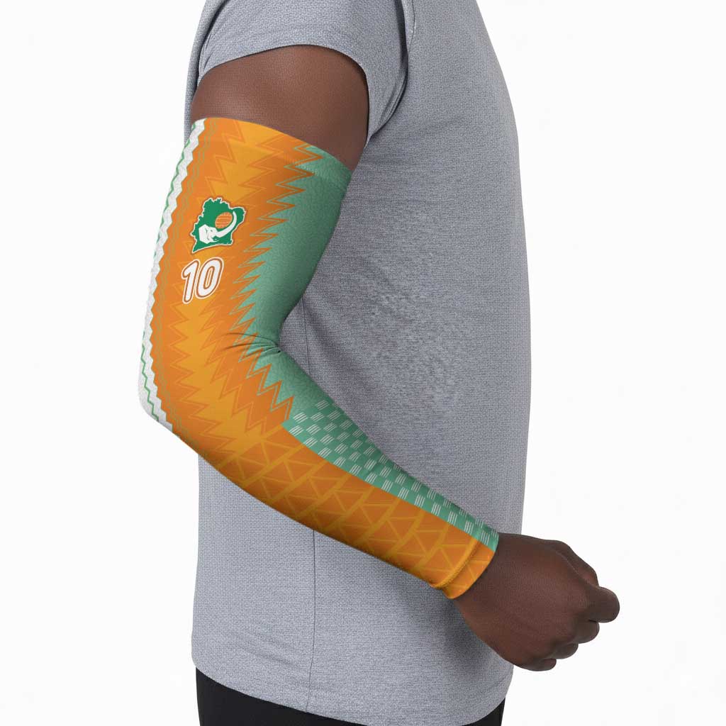 Custom Ivory Coast Football Arm Sleeves Côte d'Ivoire-Tribal Sporty Style - African Pride
