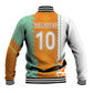 Custom Ivory Coast Football Baseball Jacket Côte d'Ivoire-Tribal Sporty Style - African Pride