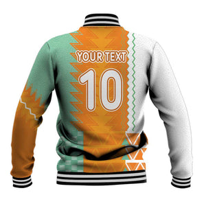 Custom Ivory Coast Football Baseball Jacket Côte d'Ivoire-Tribal Sporty Style - African Pride