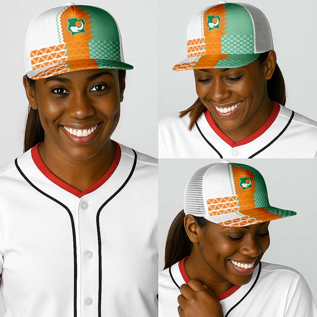 Ivory Coast Football Baseball Net Cap Côte d'Ivoire-Tribal Sporty Style