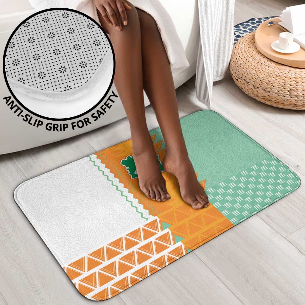 Ivory Coast Football Bathroom Set Côte d'Ivoire-Tribal Sporty Style - African Pride