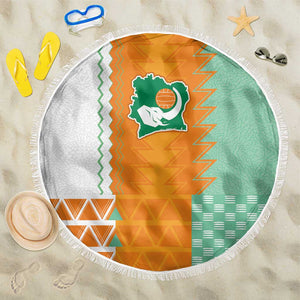 Ivory Coast Football Beach Blanket Côte d'Ivoire-Tribal Sporty Style - African Pride