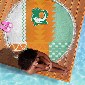 Ivory Coast Football Beach Blanket Côte d'Ivoire-Tribal Sporty Style - African Pride