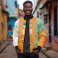 Custom Ivory Coast Football Bomber Jacket Côte d'Ivoire-Tribal Sporty Style - African Pride