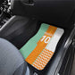 Custom Ivory Coast Football Car Mats Côte d'Ivoire-Tribal Sporty Style - African Pride