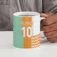 Custom Ivory Coast Football Ceramic Mug Côte d'Ivoire-Tribal Sporty Style - African Pride