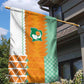 Ivory Coast Football Garden Flag Côte d'Ivoire-Tribal Sporty Style - African Pride