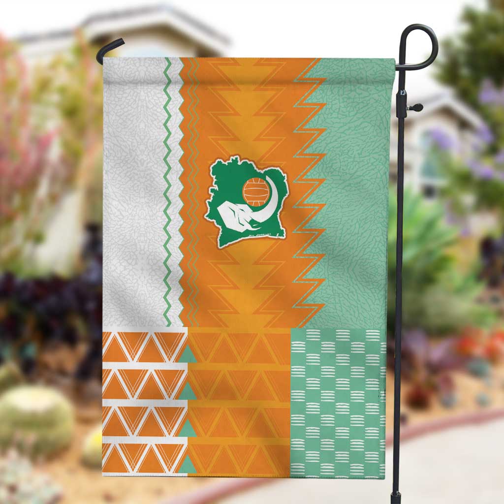 Ivory Coast Football Garden Flag Côte d'Ivoire-Tribal Sporty Style - African Pride