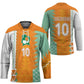 Custom Ivory Coast Football Hockey Jersey Côte d'Ivoire-Tribal Sporty Style - African Pride