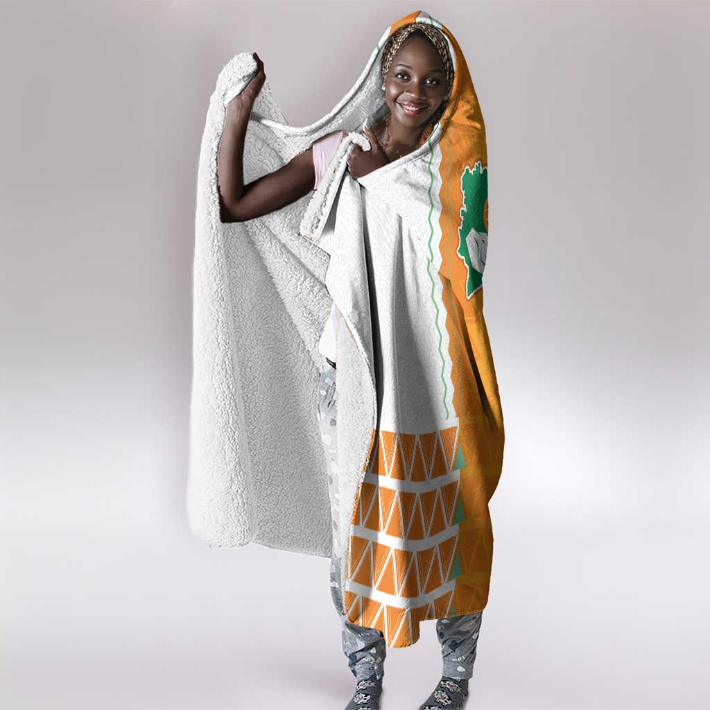 Ivory Coast Football Hooded Blanket Côte d'Ivoire-Tribal Sporty Style - African Pride