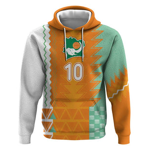 Custom Ivory Coast Football Hoodie Côte d'Ivoire-Tribal Sporty Style - African Pride
