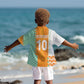 Custom Ivory Coast Football Kid Hawaiian Shirt Côte d'Ivoire-Tribal Sporty Style - African Pride