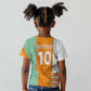 Custom Ivory Coast Football Kid T shirt Côte d'Ivoire-Tribal Sporty Style - African Pride