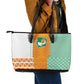 Ivory Coast Football Leather Tote Bag Côte d'Ivoire-Tribal Sporty Style - African Pride