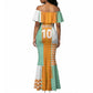 Custom Ivory Coast Football Mermaid Dress Côte d'Ivoire-Tribal Sporty Style - African Pride