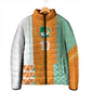 Custom Ivory Coast Football Padded Jacket Côte d'Ivoire-Tribal Sporty Style - African Pride