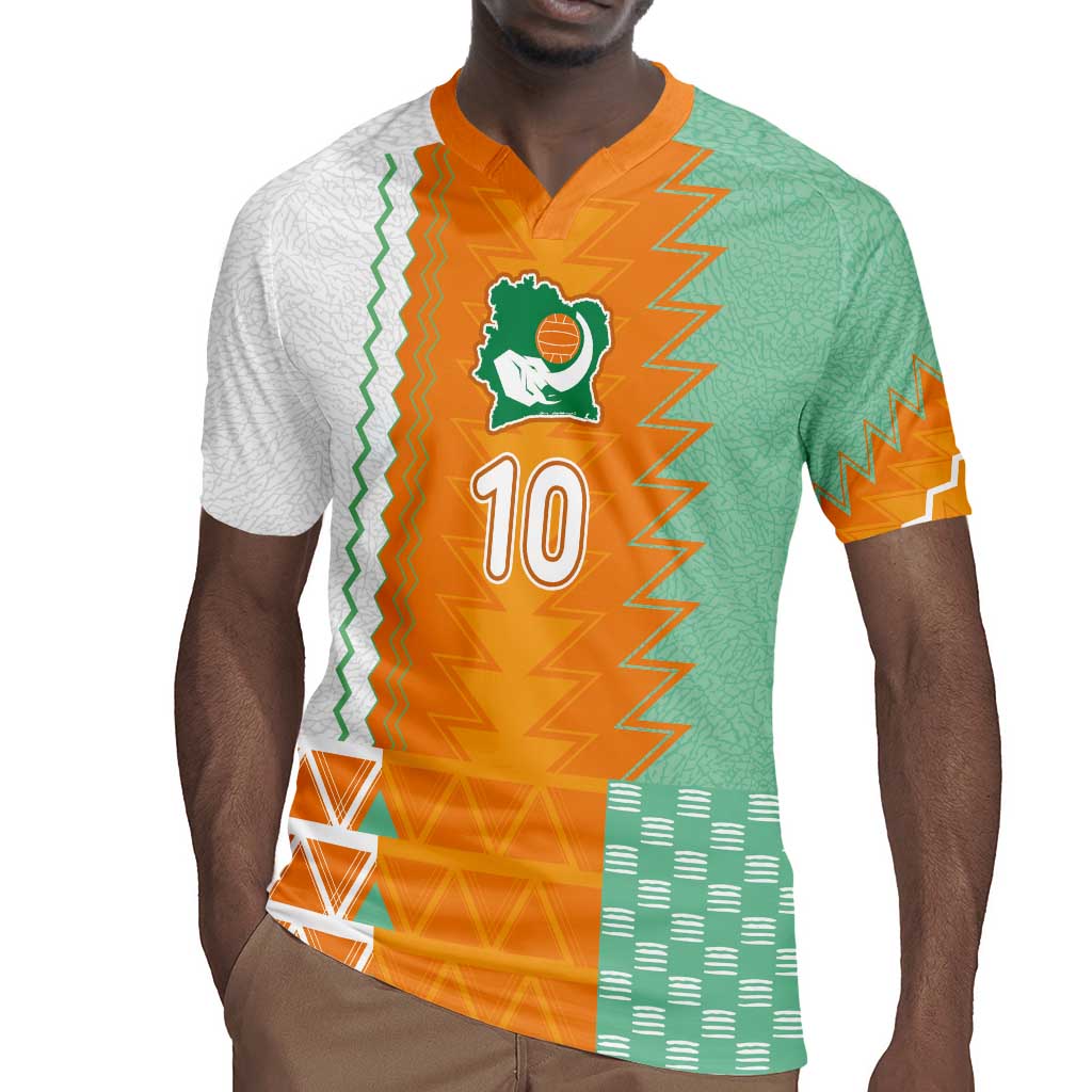 Custom Ivory Coast Football Rugby Jersey Côte d'Ivoire-Tribal Sporty Style - African Pride