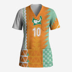 Custom Ivory Coast Football Scrub Top Côte d'Ivoire-Tribal Sporty Style - African Pride