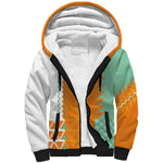 Custom Ivory Coast Football Sherpa Hoodie Côte d'Ivoire-Tribal Sporty Style - African Pride