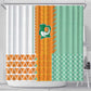 Ivory Coast Football Shower Curtain Côte d'Ivoire-Tribal Sporty Style - African Pride