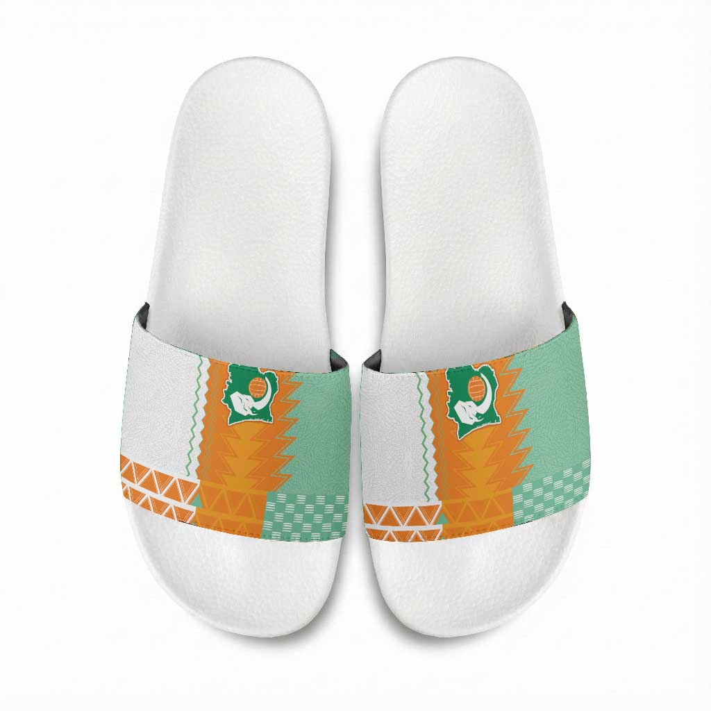 Ivory Coast Football Slide Sandals Côte d'Ivoire-Tribal Sporty Style - African Pride
