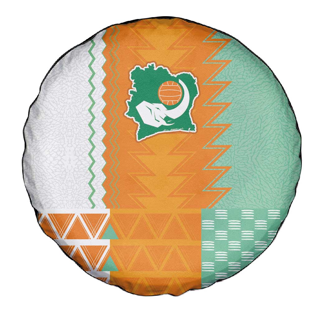 Ivory Coast Football Spare Tire Cover Côte d'Ivoire-Tribal Sporty Style - African Pride