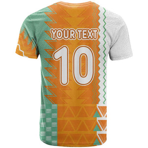 Custom Ivory Coast Football T shirt Côte d'Ivoire-Tribal Sporty Style - African Pride