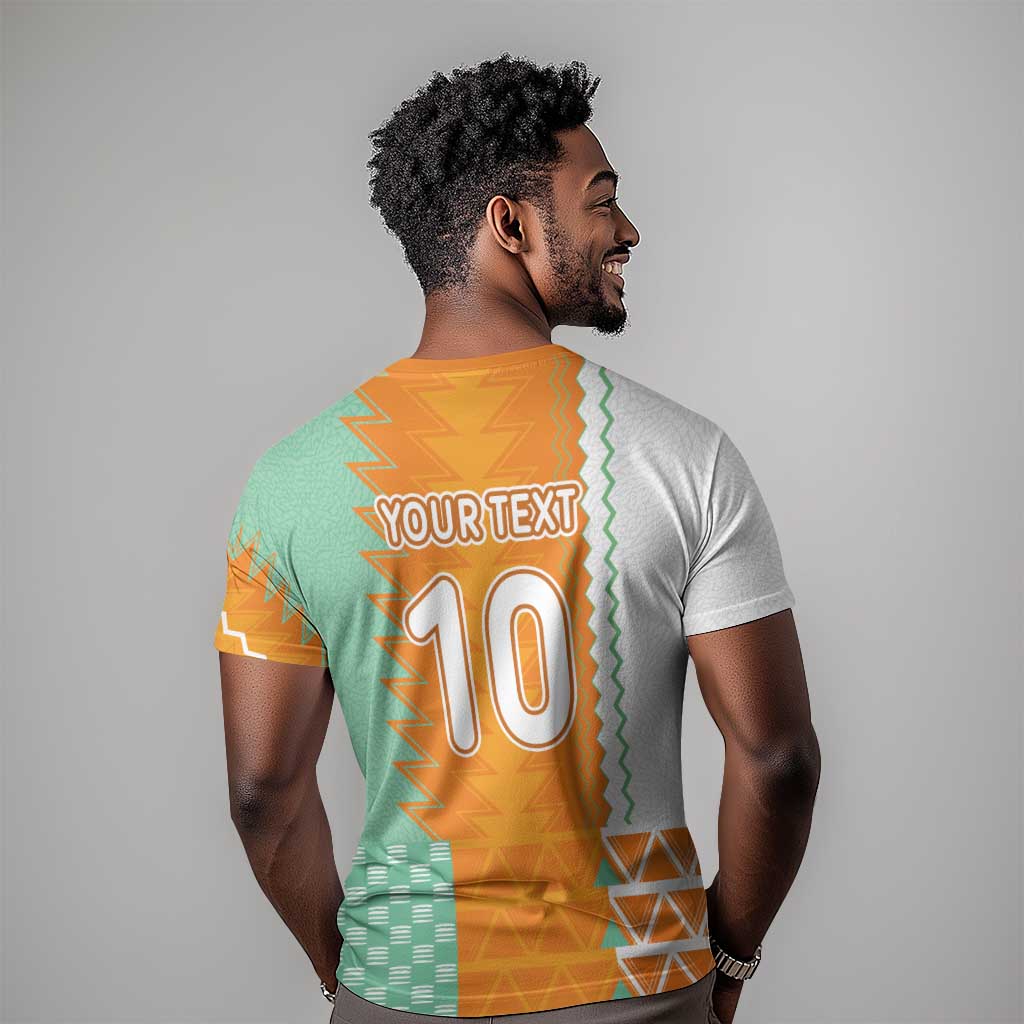 Custom Ivory Coast Football T shirt Côte d'Ivoire-Tribal Sporty Style - African Pride