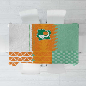 Ivory Coast Football Tablecloth Côte d'Ivoire-Tribal Sporty Style - African Pride