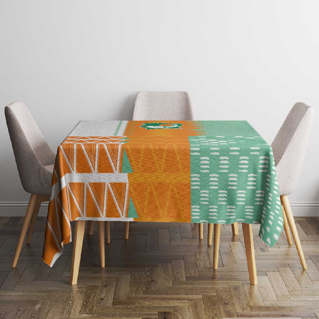 Ivory Coast Football Tablecloth Côte d'Ivoire-Tribal Sporty Style - African Pride
