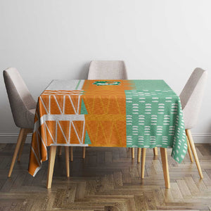 Ivory Coast Football Tablecloth Côte d'Ivoire-Tribal Sporty Style - African Pride