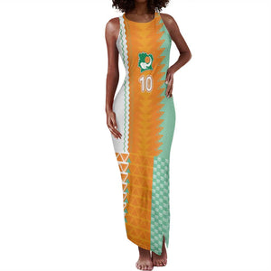 Custom Ivory Coast Football Tank Maxi Dress Côte d'Ivoire-Tribal Sporty Style - African Pride