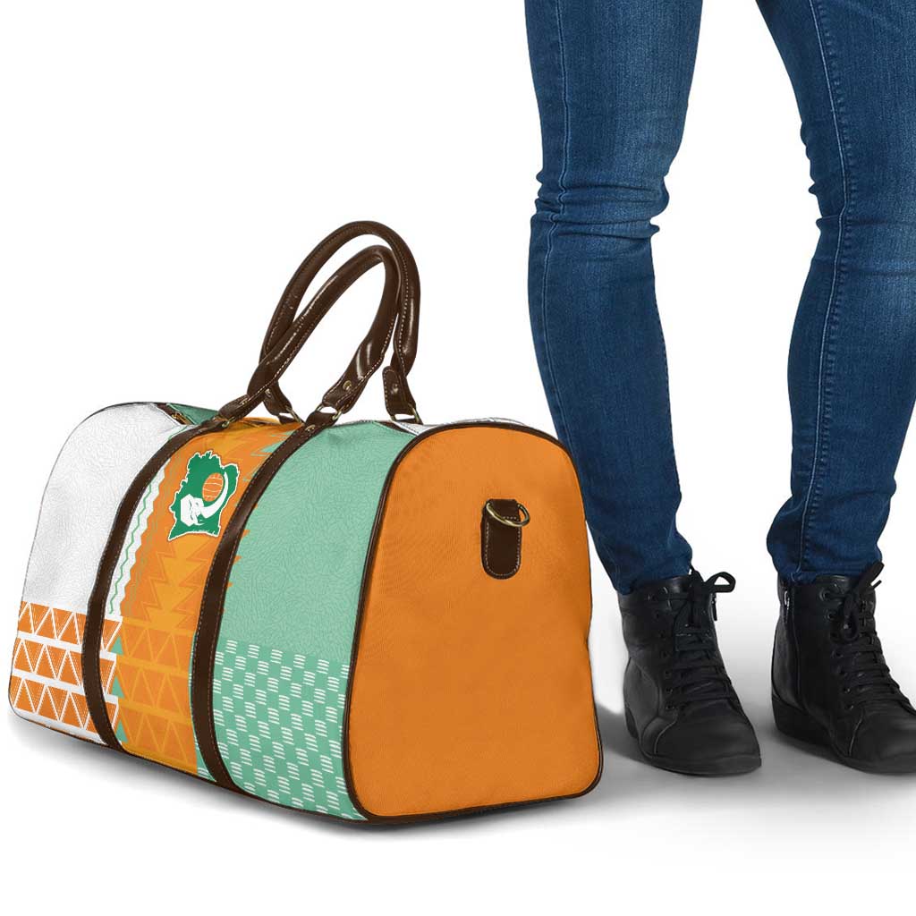 Ivory Coast Football Travel Bag Côte d'Ivoire-Tribal Sporty Style - African Pride