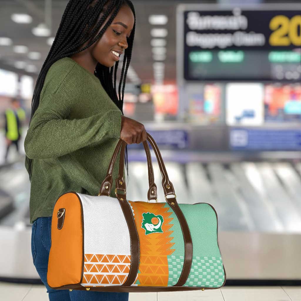 Ivory Coast Football Travel Bag Côte d'Ivoire-Tribal Sporty Style - African Pride