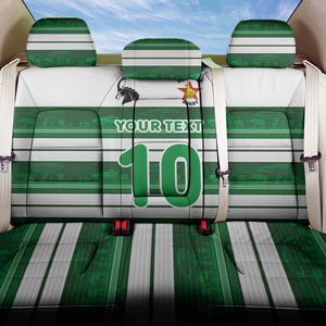 Custom Zimbabwe Rugby Back Car Seat Cover African Heritage Edition - African Pride